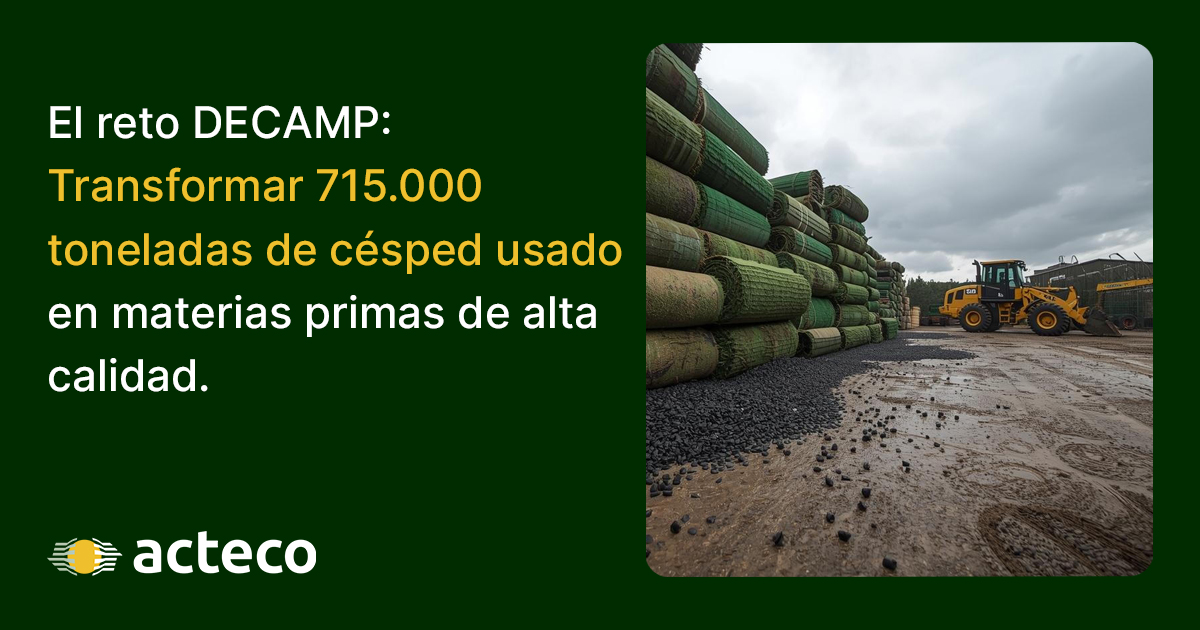 DECAMP convierte césped usado en materias primas de alta calidad